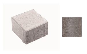 Плитка тротуарная, 100*100*40 мм, ЛА-Линия 3К.4, гладкая, коричневый, завод Выбор